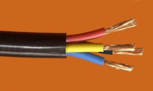 Polycab 0.50 Sqmm, 4 core Pvc Ins. & Sheathed Copper Flexible Cable Black  (100 Meters)