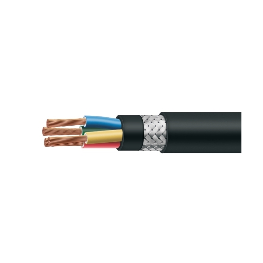 Polycab 0.5 Sqmm, 6 core Overall Tinned Cu Braided Pvc Sheathed Flexible Unarmoured Cables (100 Meter)