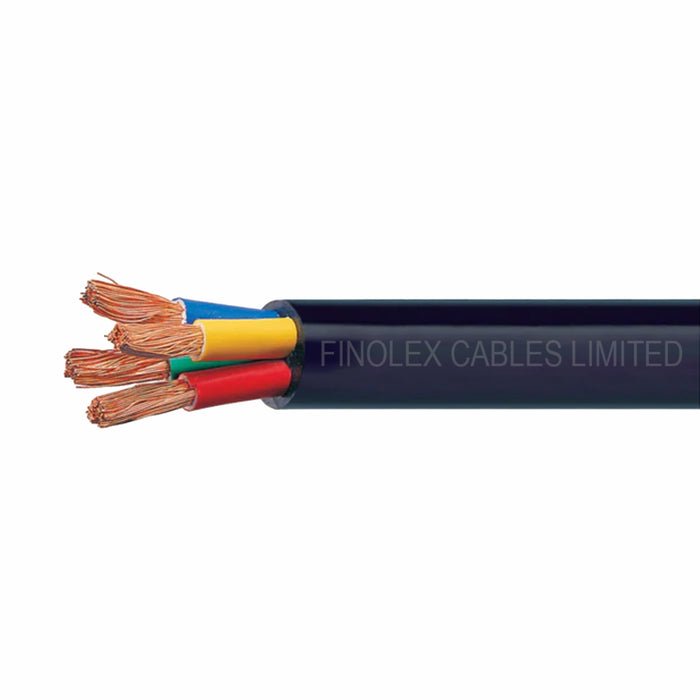 Finolex 95 SQMM X 4 CORE PVC INS. & SHEATHED COPPER FLEXIBLE CABLE BLACK (1 Meter)