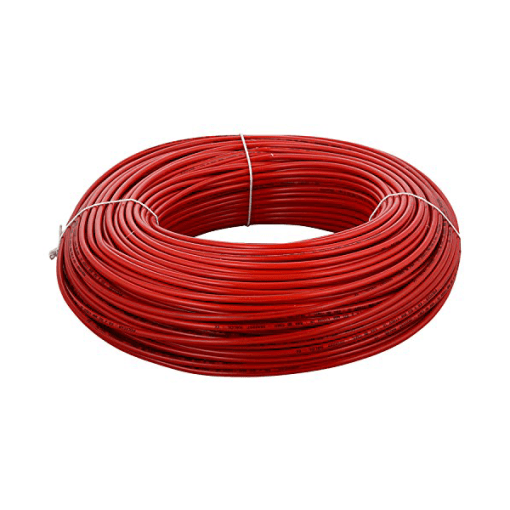 Finolex 10 SQMM X 1 CORE PVC INS. COPPER FLEXIBLE CABLE RED (100 Meters)