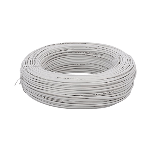 Finolex 2.5 SQMM SINGLE CORE PVC INS. COPPER FLEXIBLE CBL WHITE (100 Meters)